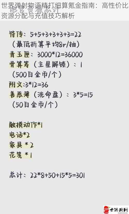 世界弹射物语精打细算氪金指南：高性价比资源分配与充值技巧解析