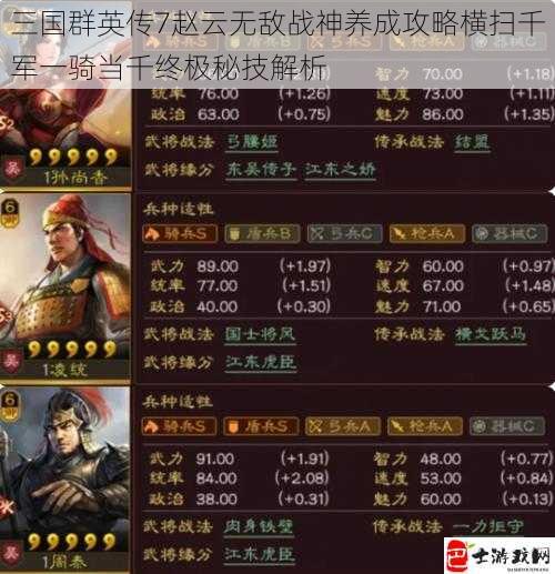 三国群英传7赵云无敌战神养成攻略横扫千军一骑当千终极秘技解析